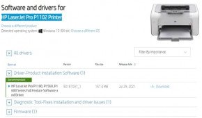 تنزيل تعريف طابعة hp laserjet p1102