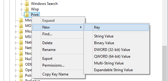 إضافة مفتاح Key